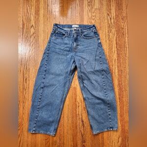 Abercrombie Barrel Jean Curve Love Size 27 4 Mid Rise